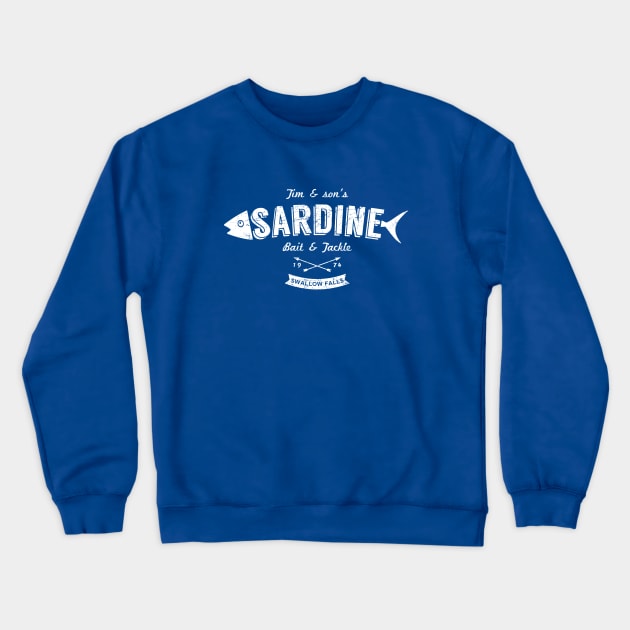 Sardine - Bait and Tackle (aged look) Crewneck Sweatshirt by MoviTees.com